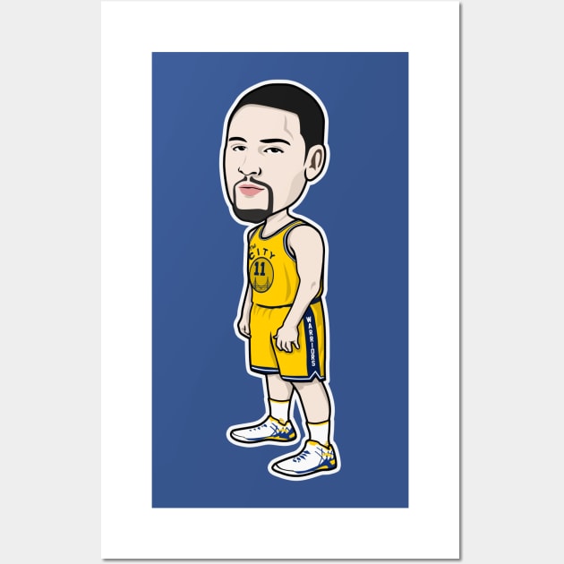 Klay Thompson Cartoon Style Wall Art by ray1007